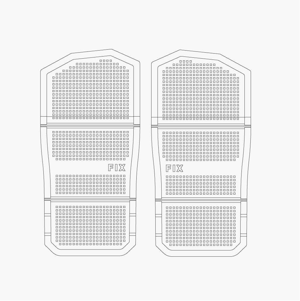 Toe Ramp Footbed Set